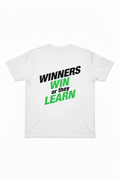 Front of Winners Win Tee - white colorway